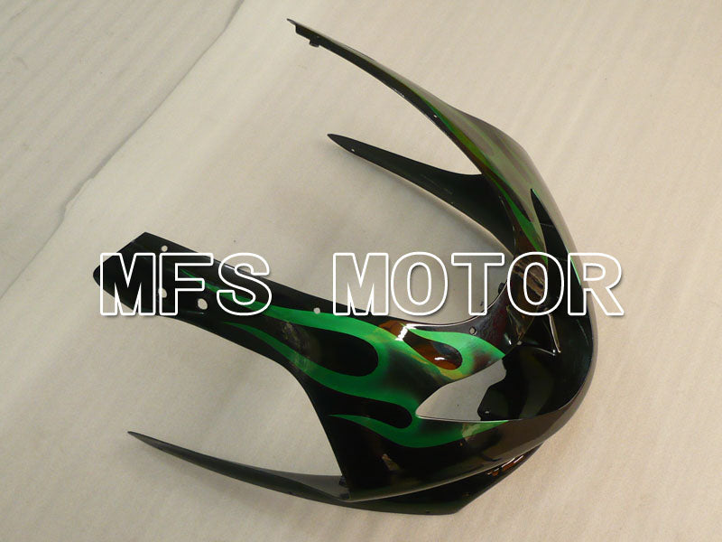 Yamaha YZF-600R 1997-2007 Injection ABS Fairing - Flame - Green Black - MFS4474 - Fairings Kit