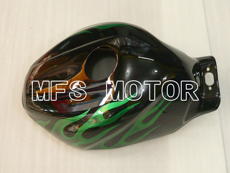 Yamaha YZF-600R 1997-2007 Injection ABS Fairing - Flame - Green Black - MFS4474 - Fairings Kit