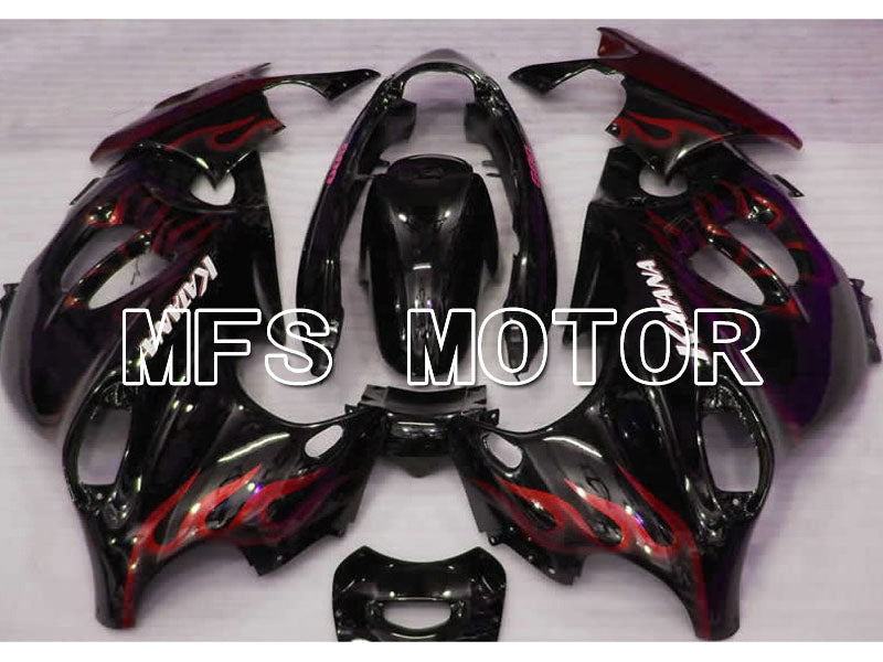 Suzuki GSX 750F 600F Katana 2004-2006 ABS Fairing - Flame - Black Red wine color - MFS4502 - Fairings Kit