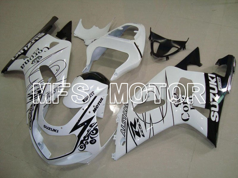 Suzuki GSXR600 2001-2003 Injection ABS Fairing - Corona - Black White - MFS4519 - Fairings Kit