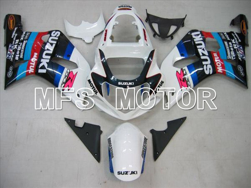 Suzuki GSXR750 2000-2003 Injection ABS Fairing - MOTUL - White Black - MFS7028 - Fairings Kit
