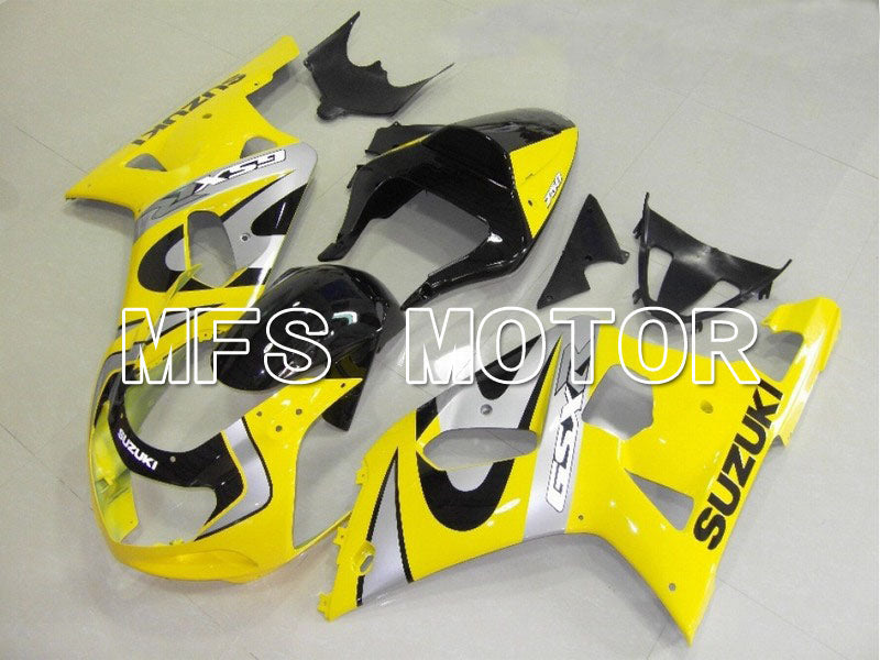 Suzuki GSXR600 2001-2003 Injection ABS Fairing - Factory Style - Silver Yellow - MFS4615 - Fairings Kit