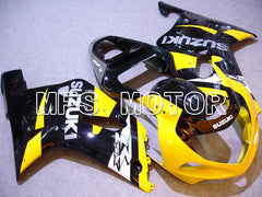 Suzuki GSXR600 2001-2003 Injection ABS Fairing - Factory Style - Black Yellow - MFS4637 - Fairings Kit