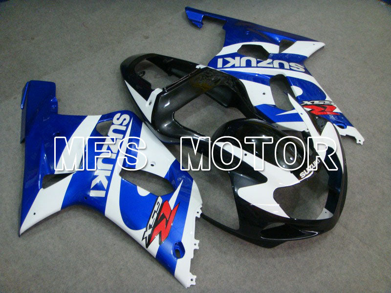 Suzuki GSXR600 2001-2003 Injection ABS Fairing - Factory Style - Black Wihte Blue - MFS4651 - Fairings Kit