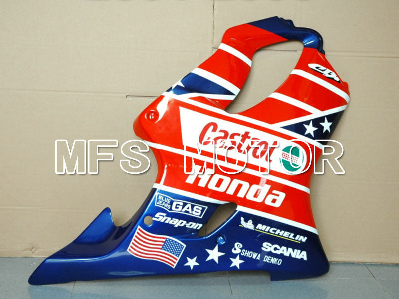 Honda CBR600 F4i 2001-2003 Injection ABS Fairing - Castrol - Blue Red White - MFS4657 - Fairings Kit