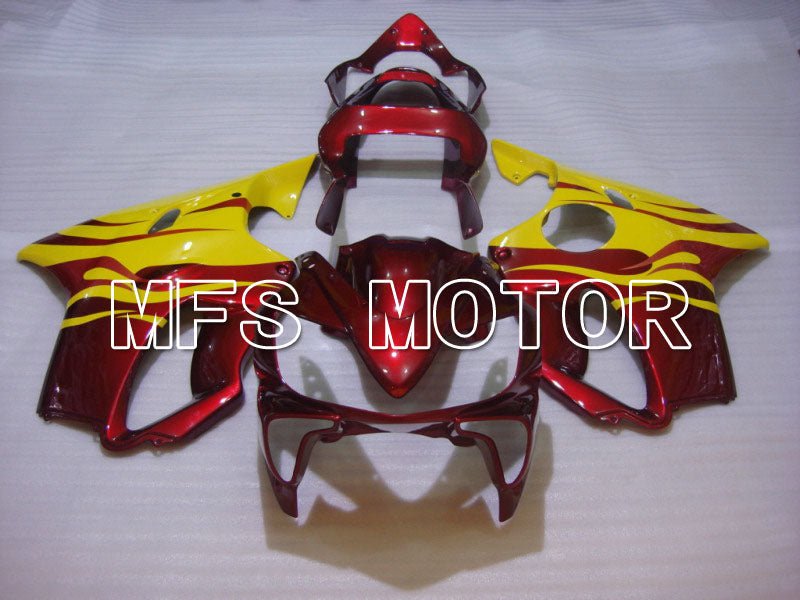 Honda CBR600 F4i 2001-2003 Injection ABS Fairing - Flame - Red wine color Yellow - MFS4667 - Fairings Kit