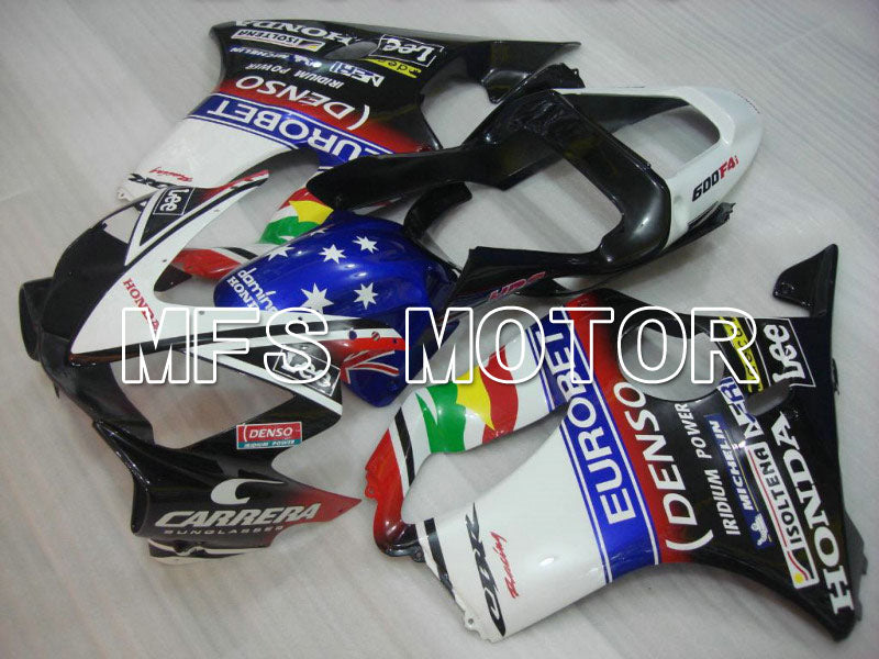 Honda CBR600 F4i 2001-2003 Injection ABS Fairing - Lee - Black White - MFS4687 - Fairings Kit