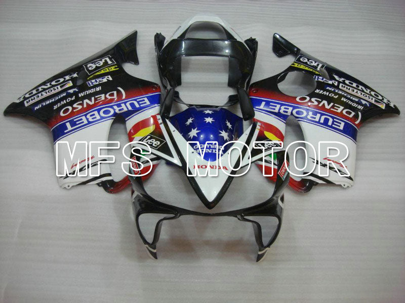Honda CBR600 F4i 2001-2003 Injection ABS Fairing - Lee - Black White - MFS4687 - Fairings Kit