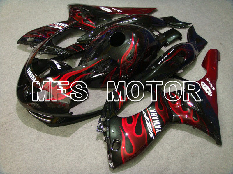 Yamaha YZF-600R 1997-2007 Injection ABS Fairing - Flame - Red wine color White - MFS4817 - Fairings Kit