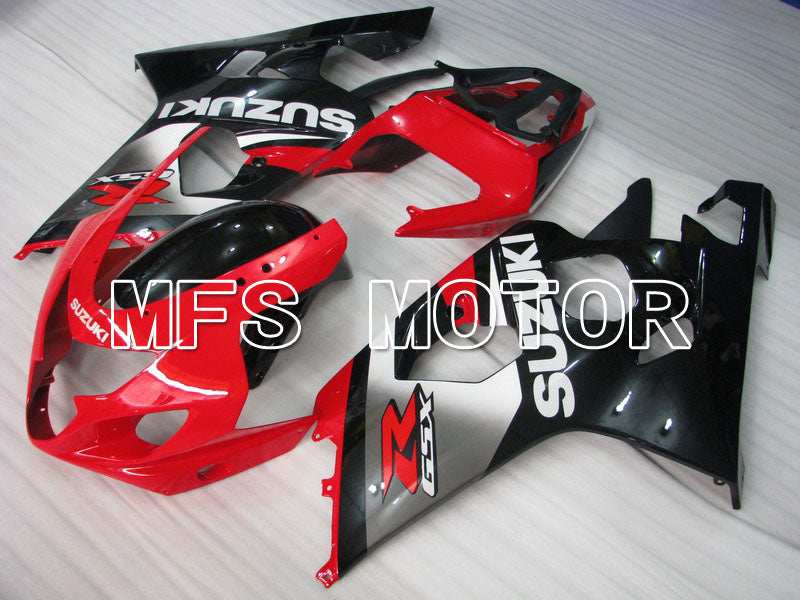 Suzuki GSXR600 GSXR750 2004-2005 Injection ABS Fairing - Factory - Black Red Silver - MFS4836 - Fairings Kit