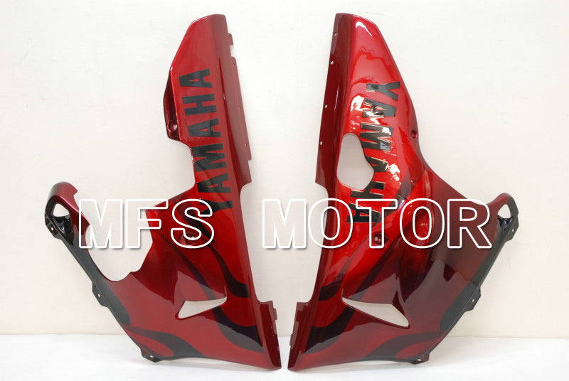 Yamaha YZF-R1 2000-2001 Injection ABS Fairing - Flame - Black Red - MFS4874 - Fairings Kit