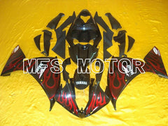 Yamaha YZF-R1 2009-2011 Injection ABS Fairing - Flame - Black Red wine color - MFS5133 - Fairings Kit