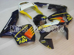 Honda CBR600RR 2003-2004 ABS Injection Fairing - Camel - Yellow Blue - MFS5139 - Fairings Kit