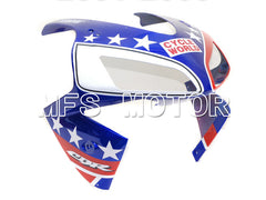 Honda CBR600RR 2003-2004 ABS Injection Fairing - Castrol - White Red Blue - MFS5153 - Fairings Kit