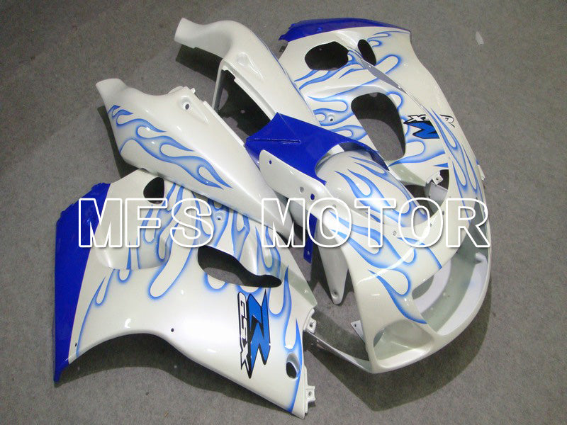 Suzuki GSXR750 1996-1999 ABS Fairing - Flame - Blue White - MFS6891 - Fairings Kit