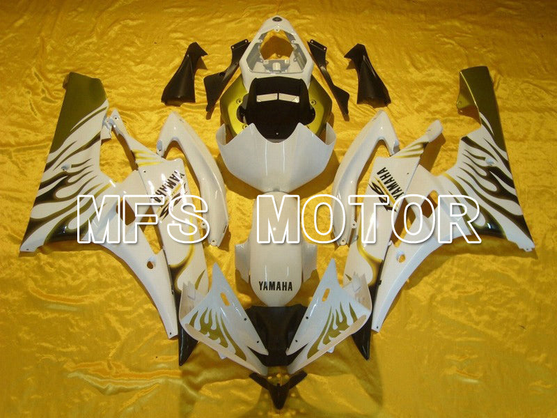 Yamaha YZF-R6 2006-2007 Injection ABS Fairing - Flame - White Black - MFS5307 - Fairings Kit
