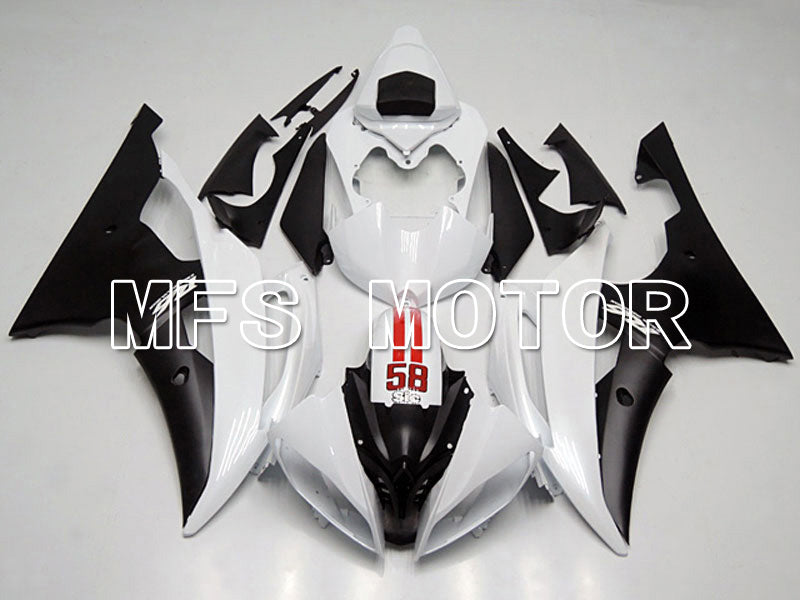 Yamaha YZF-R6 2008-2016 Injection ABS Fairing - Factory Style - White Black - MFS5410 - Fairings Kit