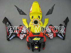 Honda CBR600RR 2005-2006 Injection ABS Fairing - Rossi - Black Yellow - MFS5559 - Fairings Kit