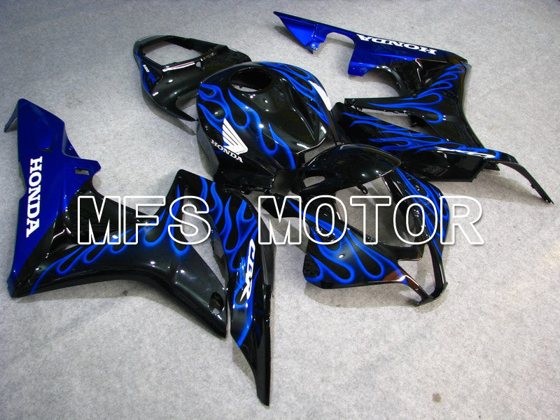 Honda CBR600RR 2007-2008 Injection ABS Fairing - Flame - Black Blue - MFS5624 - Fairings Kit