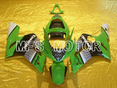 Kawasaki NINJA ZX6R 2003-2004 Injection ABS Fairing - Factory Style - Black Green - MFS5636 - Fairings Kit