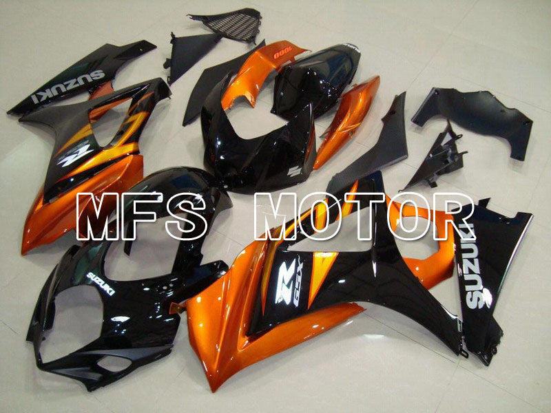 Suzuki GSXR1000 2007-2008 Injection ABS Fairing - Factory Style - Black Orange - MFS5675 - Fairings Kit