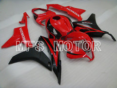 Honda CBR600RR 2007-2008 Injection ABS Fairing - Factory Style - Black Red - MFS5702 - Fairings Kit
