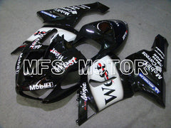 Kawasaki NINJA ZX6R 2005-2006 Injection ABS Fairing - West - Black White - MFS5717 - Fairings Kit