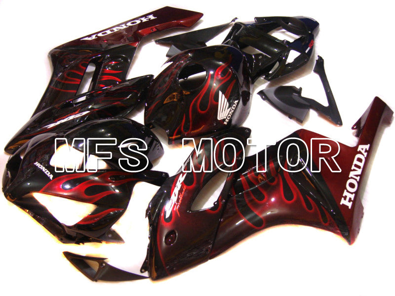Honda CBR1000RR 2004-2005 Injection ABS Fairing - Flame - Red Black - MFS5854 - Fairings Kit