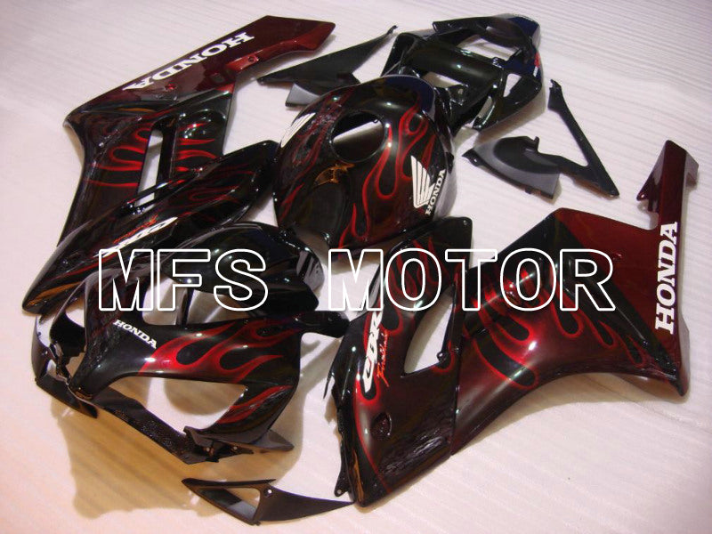 Honda CBR1000RR 2004-2005 Injection ABS Fairing - Flame - Red Black - MFS5854 - Fairings Kit