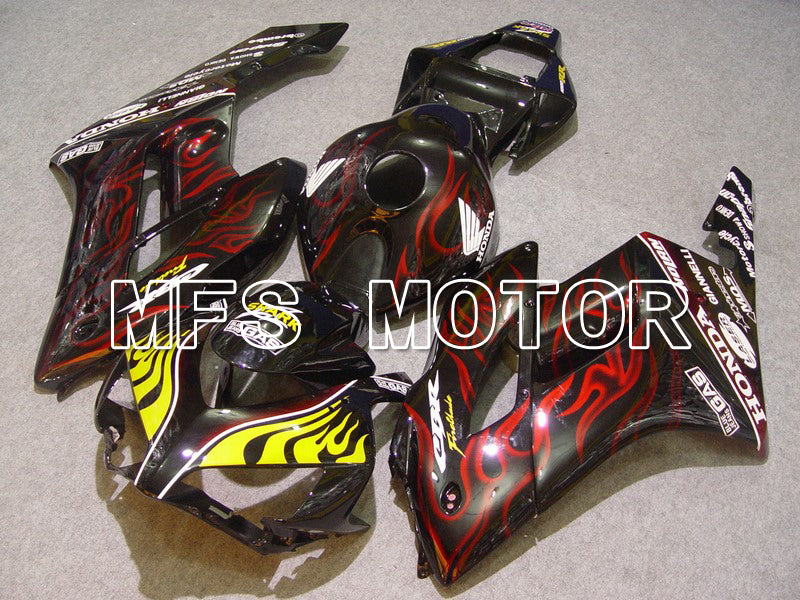 Honda CBR1000RR 2004-2005 Injection ABS Fairing - Flame - Red Black - MFS5866 - Fairings Kit
