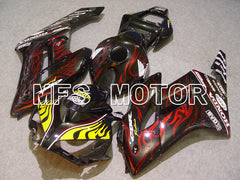 Honda CBR1000RR 2004-2005 Injection ABS Fairing - Flame - Red Black - MFS5866 - Fairings Kit