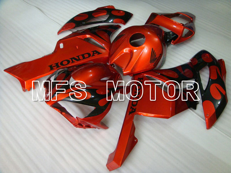 Honda CBR1000RR 2004-2005 Injection ABS Fairing - Flame - Orange Black - MFS5874 - Fairings Kit