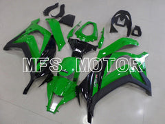 Kawasaki NINJA ZX10R 2011-2015 Injection ABS Fairing - Factory Style - Black Green - MFS6013 - Fairings Kit