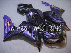 Honda CBR1000RR 2006-2007 Injection ABS Fairing - Flame - Black Purple - MFS6031 - Fairings Kit
