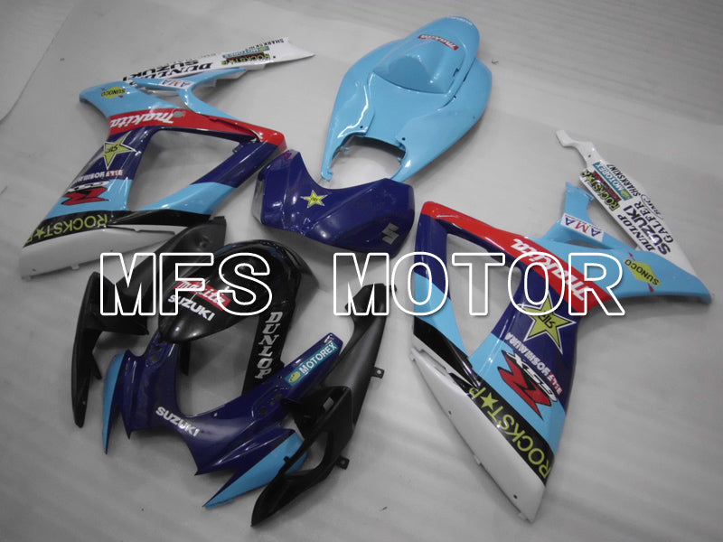 Suzuki GSXR600 GSXR750 2006-2007 Injection ABS Fairing - DUNLOP - Blue - MFS6431 - Fairings Kit