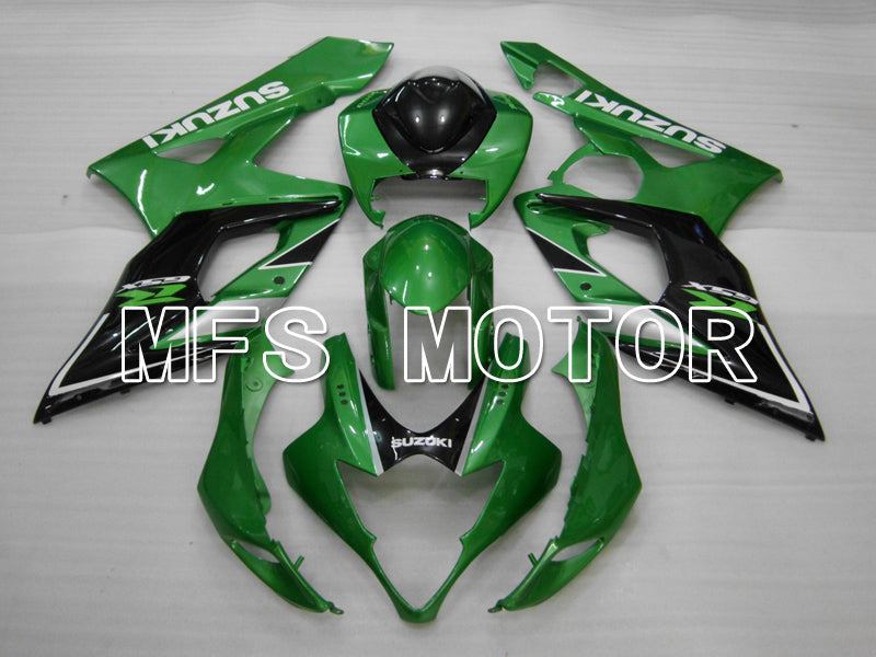 Suzuki GSXR1000 2005-2006 Injection ABS Fairing - Factory Style - Black Green - MFS6450 - Fairings Kit