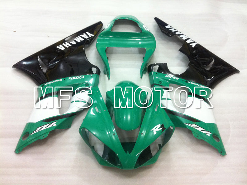 Yamaha YZF-R1 2000-2001 Injection ABS Fairing - Factory Style - Black Green White - MFS6456 - Fairings Kit