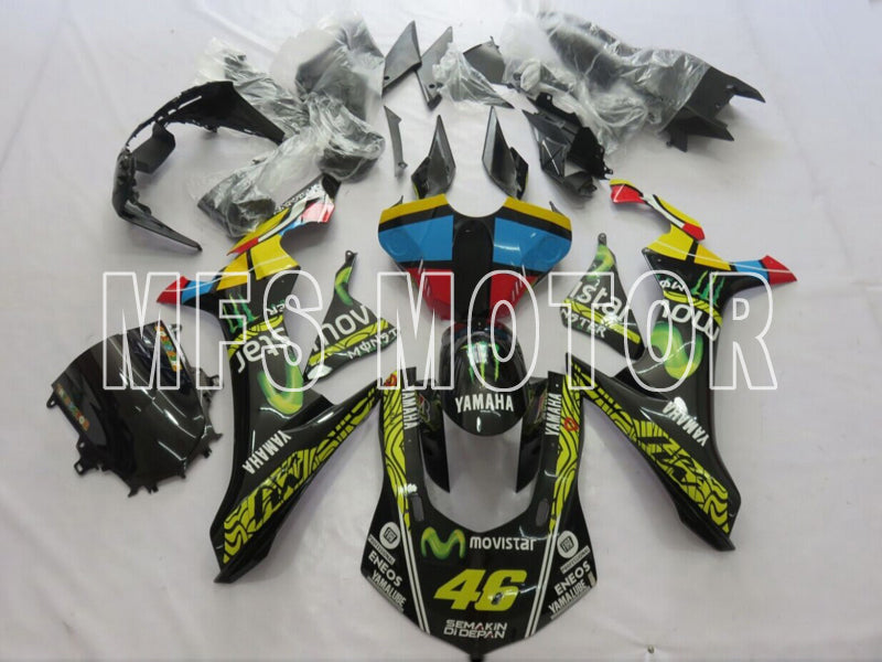 Yamaha YZF-R1 2015-2019 Injection ABS Fairing - Movistar - Yellow Black - MFS8419 - Fairings Kit