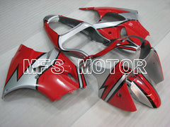 Kawasaki NINJA ZX6R 2000-2002 Injection ABS Fairing - Factory Style - Red Silver - MFS3661 - Fairings Kit