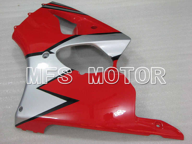 Kawasaki NINJA ZX6R 2000-2002 Injection ABS Fairing - Factory Style - Red Silver - MFS3661 - Fairings Kit